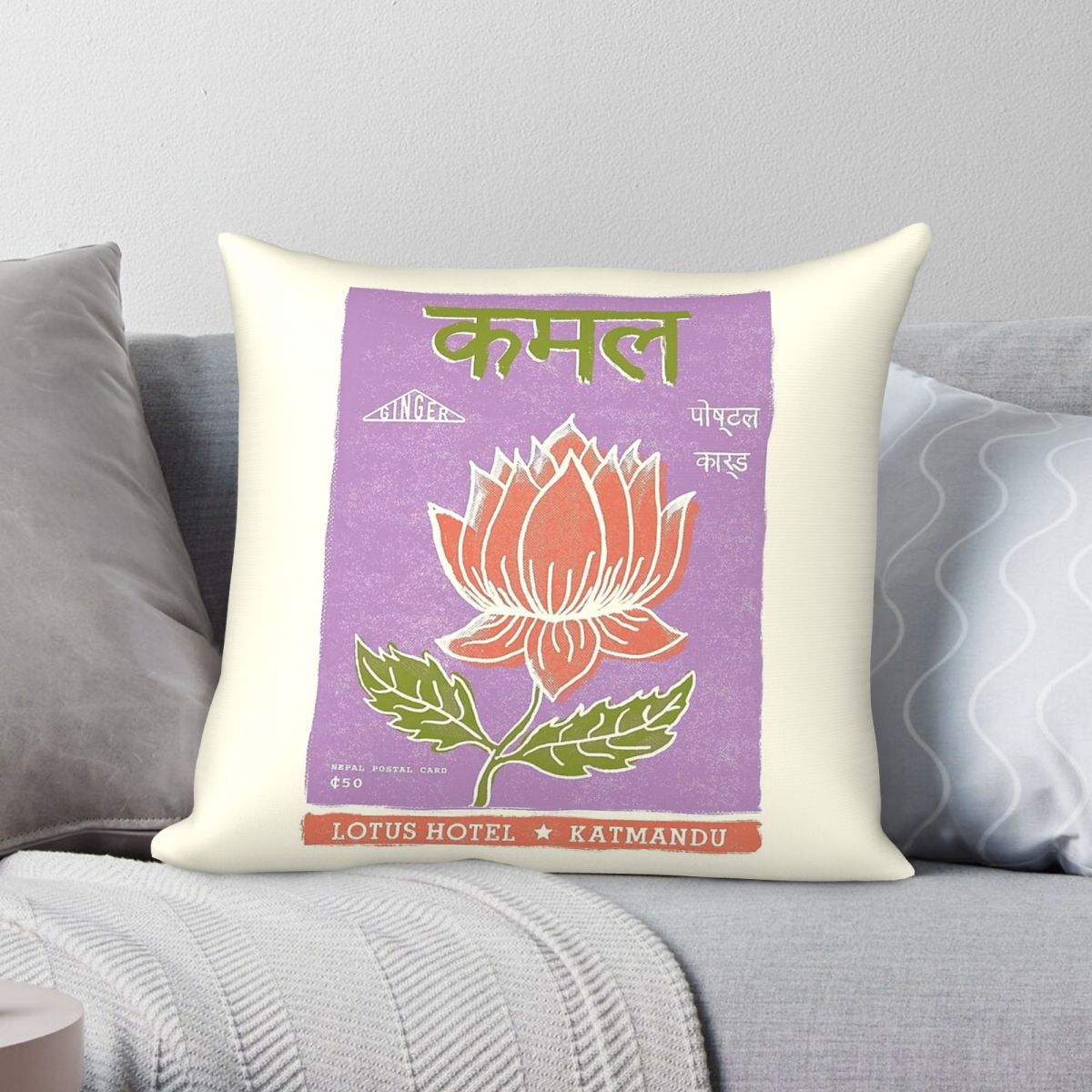 Home Decor Kathmandu - โรงแรมดอกบัว คาทมันต์ ปลอกหมอนอิง ผ้าโพลีเอสเตอร์ ผ้าลินิน ผ้ากำมะหยี่