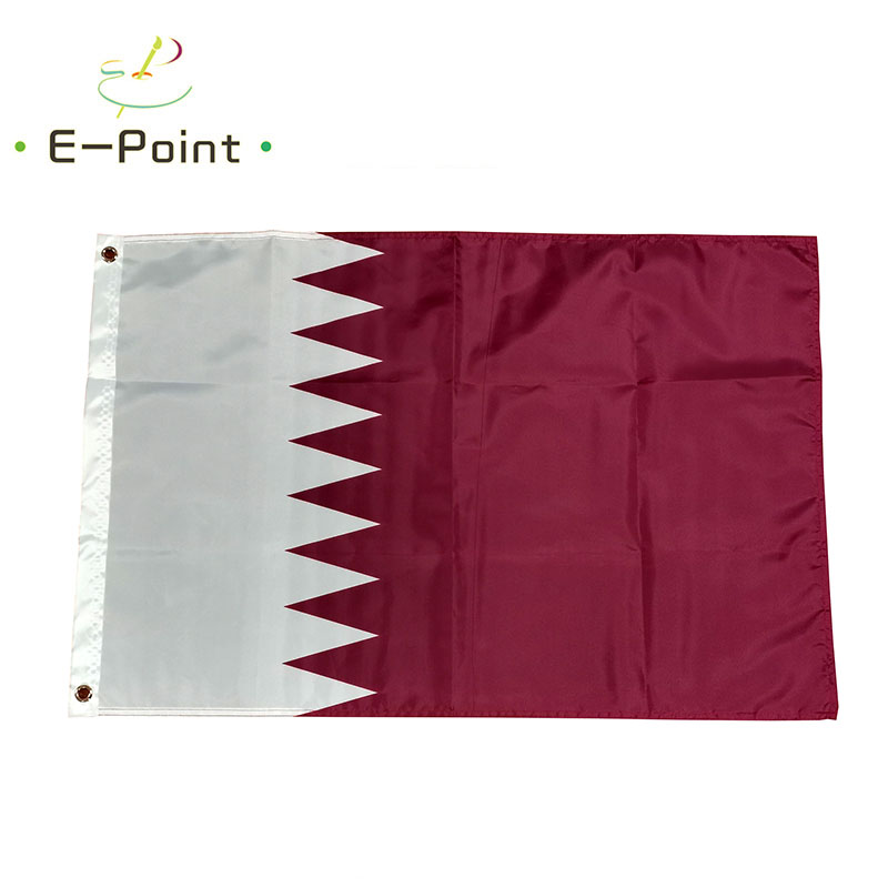 Home Decor Qatar - ธงชาติกาตาร์ ขนาด 2 ฟุต*3 ฟุต (60*90