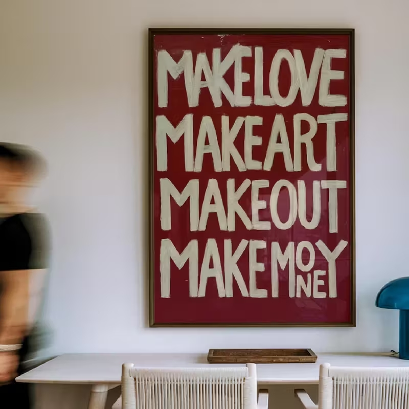 Home Decor Lovely Home - โมเดิร์น,เรโทร เซลฟ์เมด เลิฟ คิสส์ มี ควอตส์