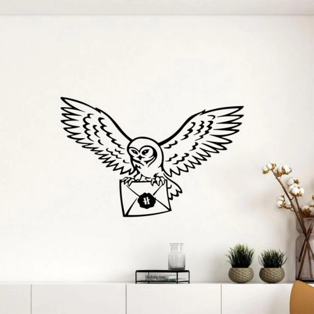 Home Decor Vinyl Flooring - Hedwig Wall Decal สติกเกอร์ไวนิลตัวช่วยสร้างโรงเรียนตัวอักษรนกฮูกสติ๊กเกอร์ติดผนังหนังสือ Lover ของขวัญ