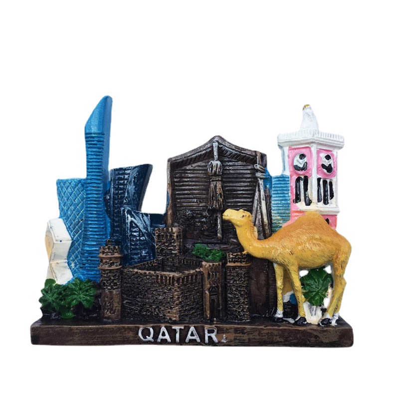 Home Decor Qatar - กาตาร์เดินทางตู้เย็นแม่เหล็กตะวันออกกลางกาตาร์ของที่ระลึกการท่องเที่ยวตู้เย็นสติ๊กเกอร์ตกแต่งบ้านงานแต่งงานของขวัญสติ๊กเกอร์กระดานดำ