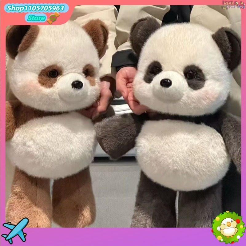 Home Decor Lovely Home - ตุ๊กตาแพนด้าการ์ตูนน่ารัก ตุ๊กตาผ้ากำมะหยี่นุ่มนิ่ม ของเล่นตุ๊กตาแพนด้าน่ารัก ของขวัญวันเกิดสำหรับเด็กผู้หญิงและผู้หญิง ตกแต่งบ้าน