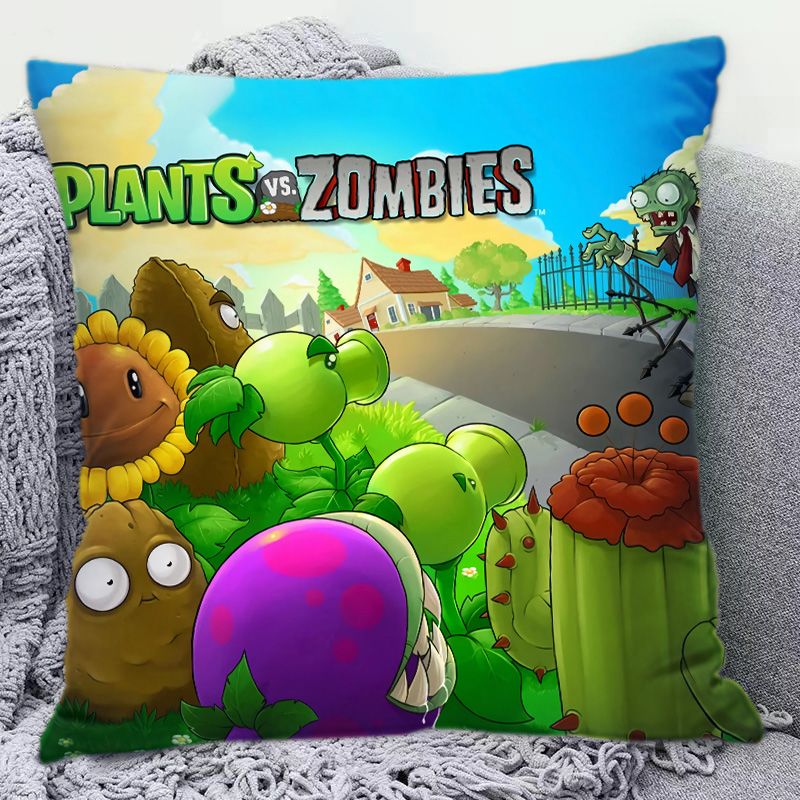 พืชปะทะซอมบี้ หมอนอิงลายการ์ตู - Home Decor Sofa บทวิจารณ์และราคา