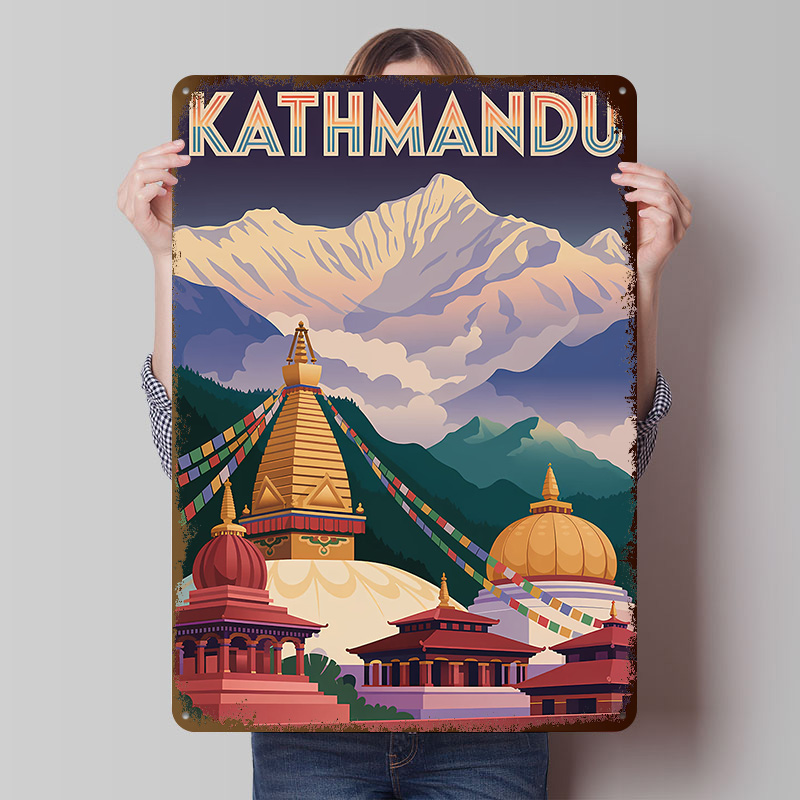 โปสเตอร์โลหะลายการท่องเที่ยวแค - Home Decor Kathmandu บทวิจารณ์และราคา