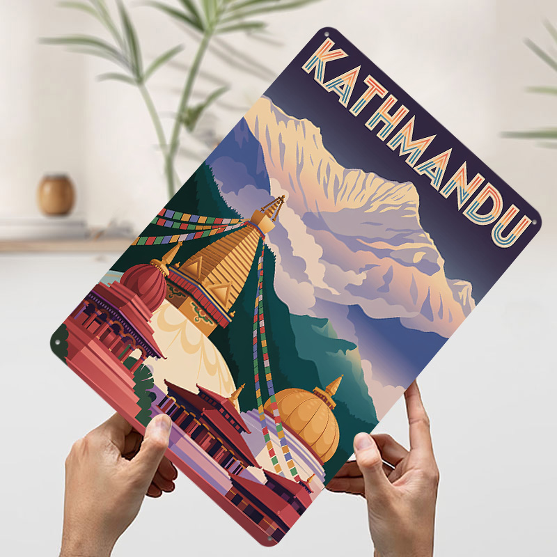 โปสเตอร์โลหะลายการท่องเที่ยวแค - Home Decor Kathmandu บทวิจารณ์และราคา