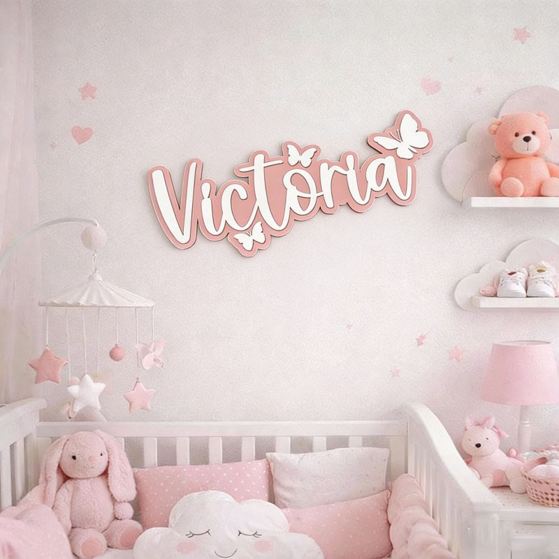 ป้ายชื่อไม้ลายการ์ตูนผีเสื้อแบ - Home Decor Inspo บทวิจารณ์และราคา