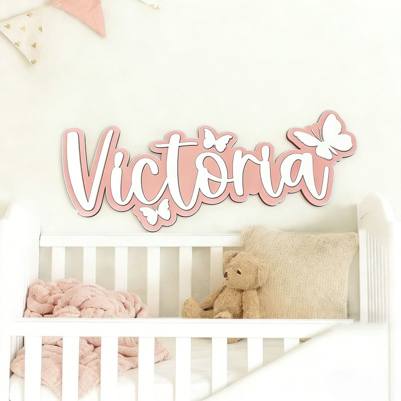ป้ายชื่อไม้ลายการ์ตูนผีเสื้อแบ - Home Decor Inspo บทวิจารณ์และราคา
