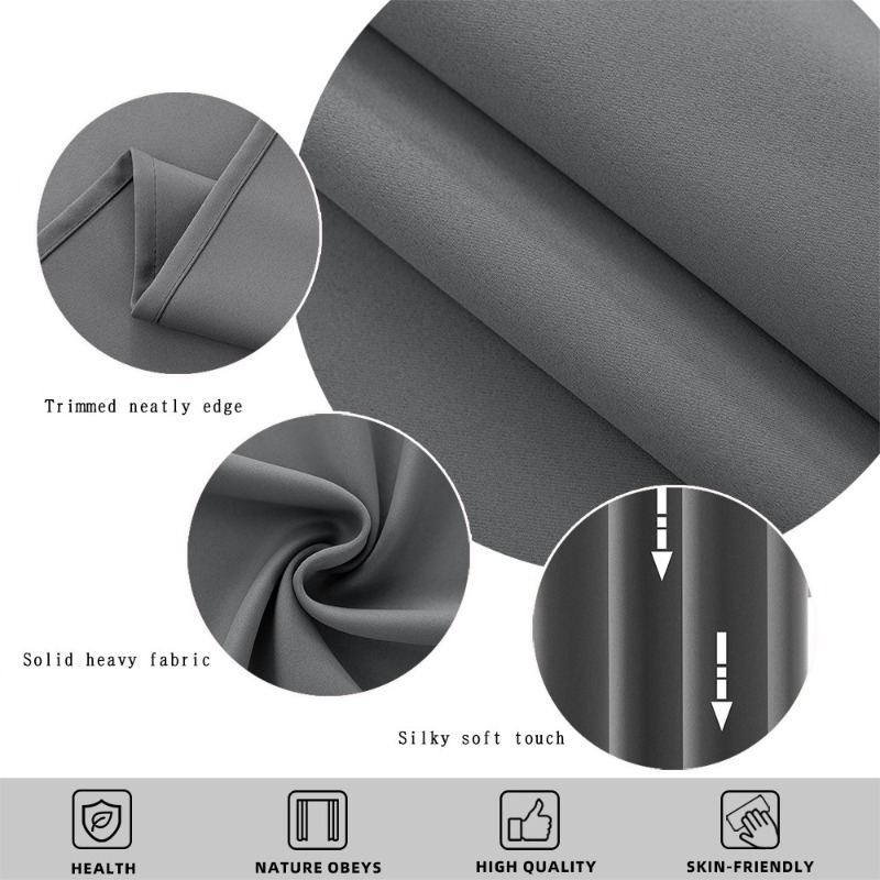 ผ้าม่านสีพื้นแบบกันแสงพร้อมห่ว - Home Decor Curtain บทวิจารณ์และราคา