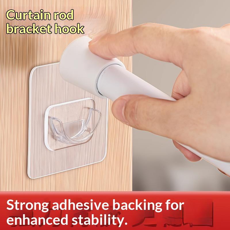 ขายึดราวม่านแบบใสติดผนังไม่ต้อ - Home Decor Curtain บทวิจารณ์และราคา
