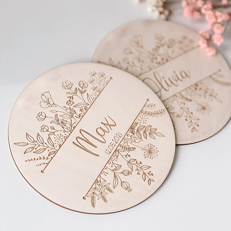 ป้ายชื่อสลักลายดอกไม้แบบส่วนตั - Home Decor Inspo บทวิจารณ์และราคา
