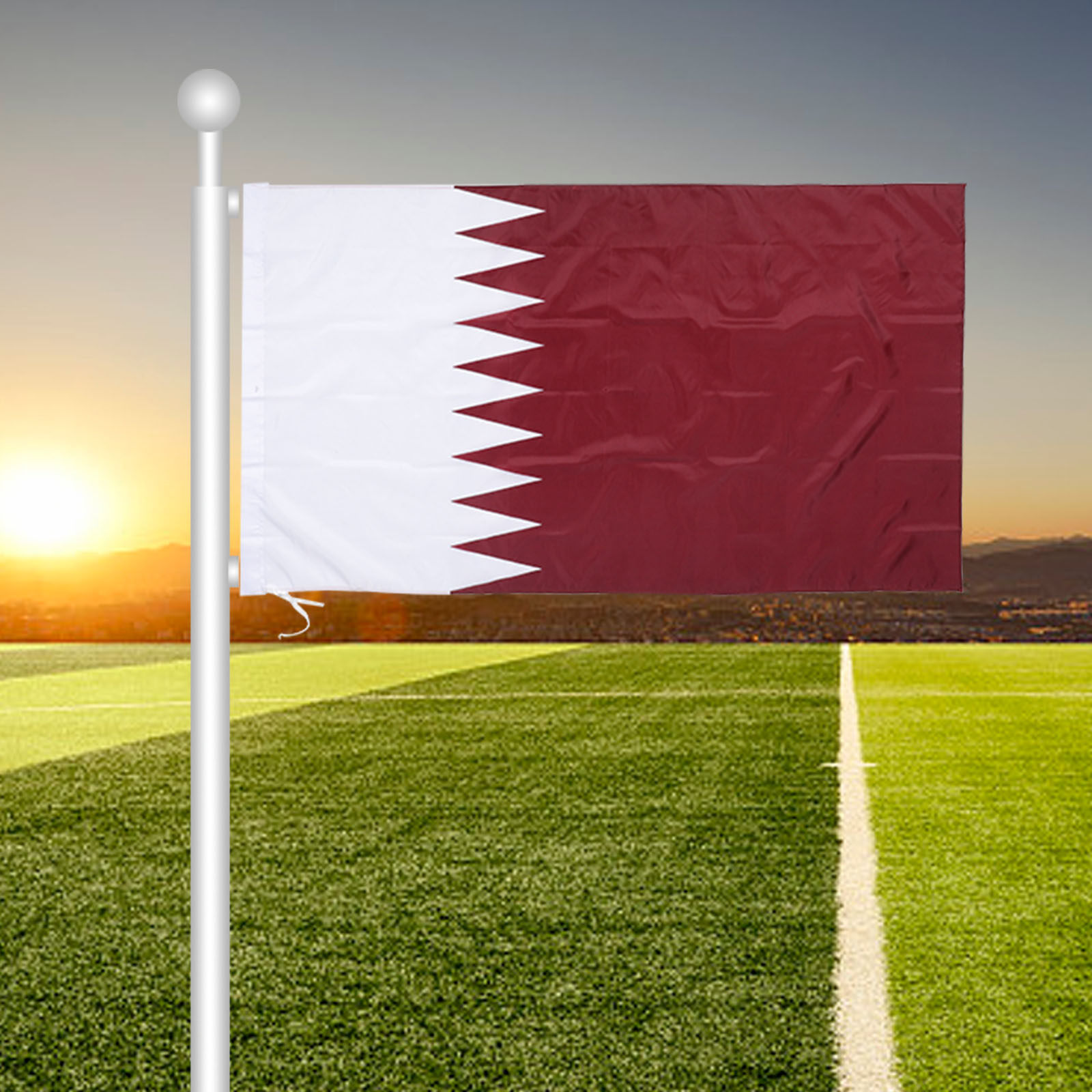 ธงชาติกาตาร์แบบแขวน ทำจากโพลีเ - Home Decor Qatar บทวิจารณ์และราคา