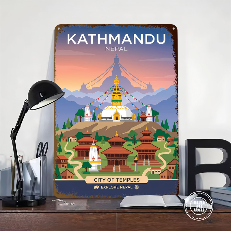 โปสเตอร์โลหะ 3 มิติ ลายเมืองคา - Home Decor Kathmandu บทวิจารณ์และราคา