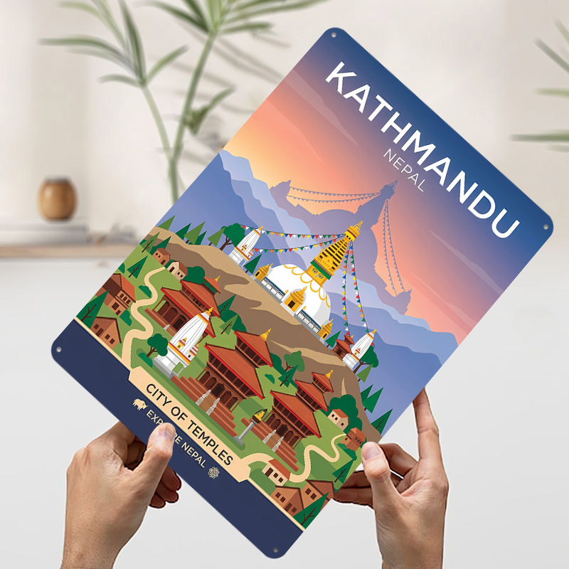 โปสเตอร์โลหะ 3 มิติ ลายเมืองคา - Home Decor Kathmandu บทวิจารณ์และราคา