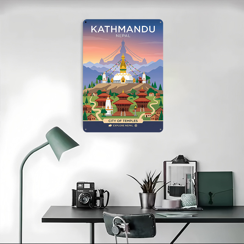 โปสเตอร์โลหะ 3 มิติ ลายเมืองคา - Home Decor Kathmandu บทวิจารณ์และราคา