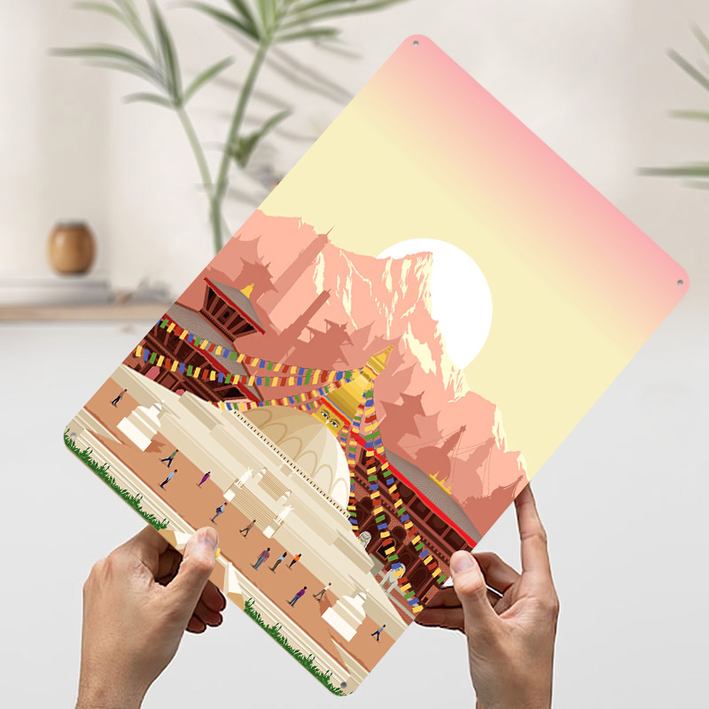 โปสเตอร์พิมพ์ลายการท่องเที่ยวแ - Home Decor Kathmandu บทวิจารณ์และราคา