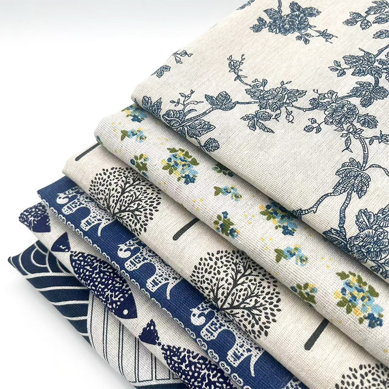 ผ้าผสมฝ้ายลินินลายดอกไม้สไตล์เ - Home Decor Sofa บทวิจารณ์และราคา