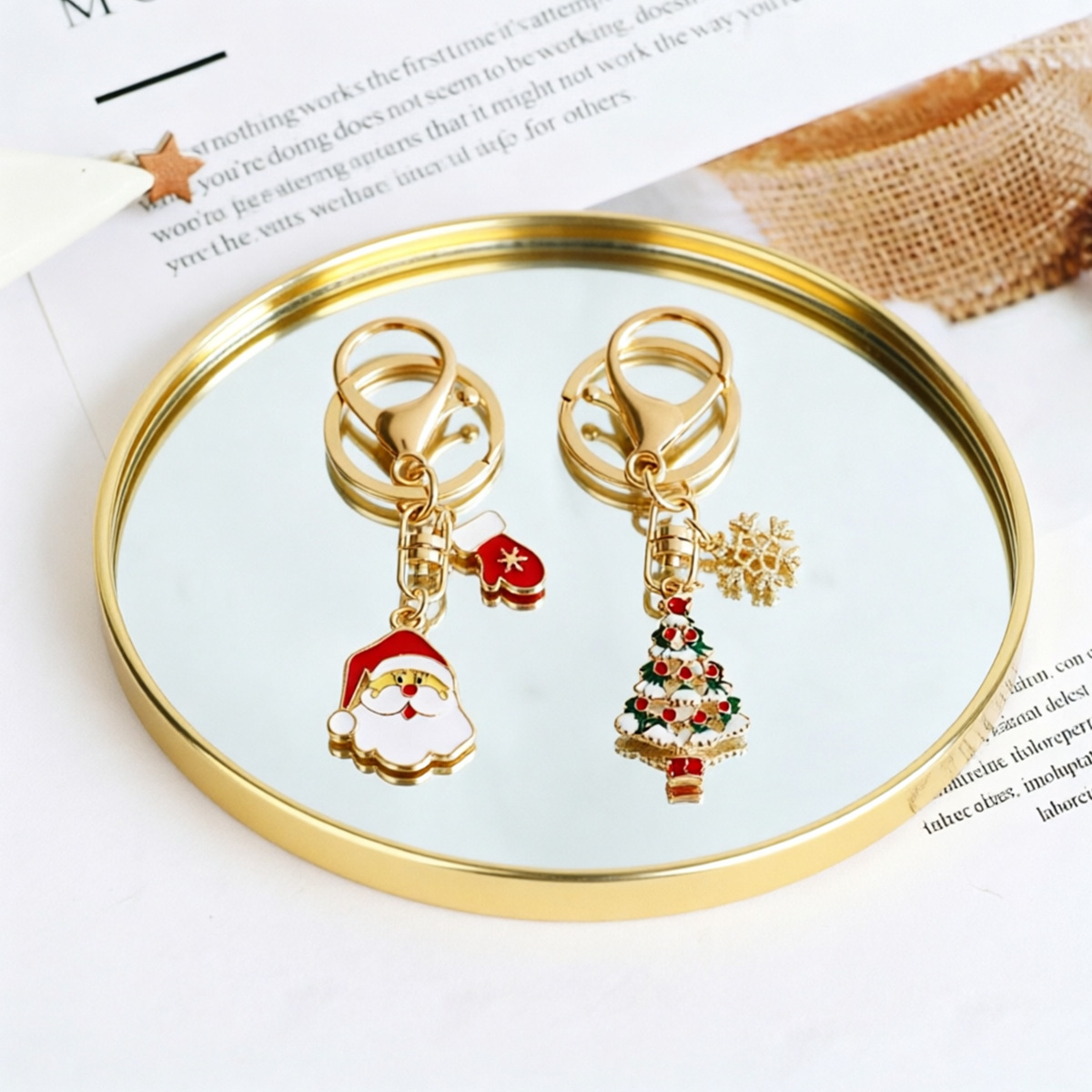 ถาดกระจกทรงกลมสีทอง, ถาดเก็บขอ - Home Decor Glass บทวิจารณ์และราคา