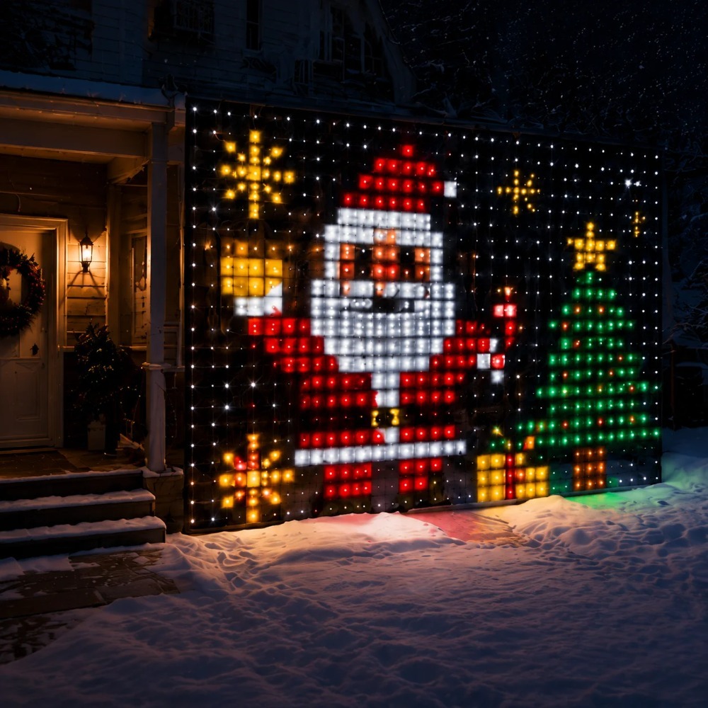 ไฟม่าน LED พิกเซล ควบคุมผ่านแอ - Home Decor Curtain บทวิจารณ์และราคา