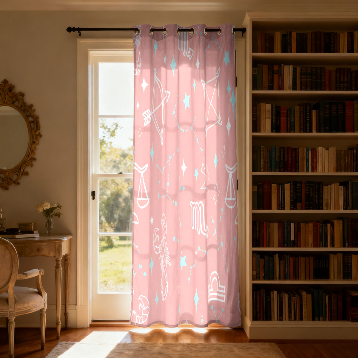ผ้าม่านลายกลุ่มดาวบนท้องฟ้า 1  - Home Decor Curtain บทวิจารณ์และราคา