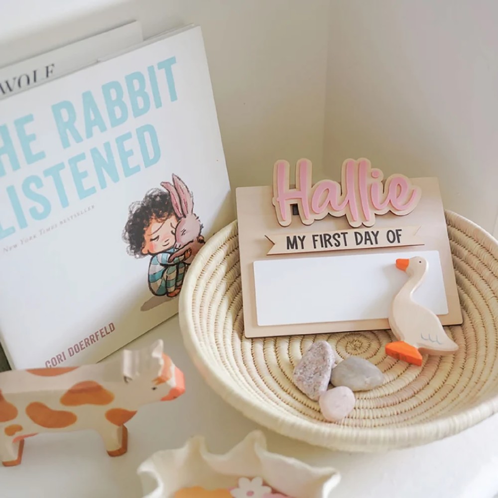 ป้ายชื่อไม้สำหรับวันแรกและวันส - Home Decor Inspo บทวิจารณ์และราคา