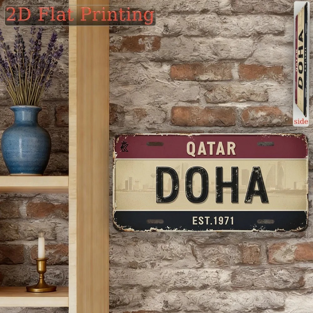 [2D Flat] ป้ายอลูมิเนียมแบบกำห - Home Decor Qatar บทวิจารณ์และราคา
