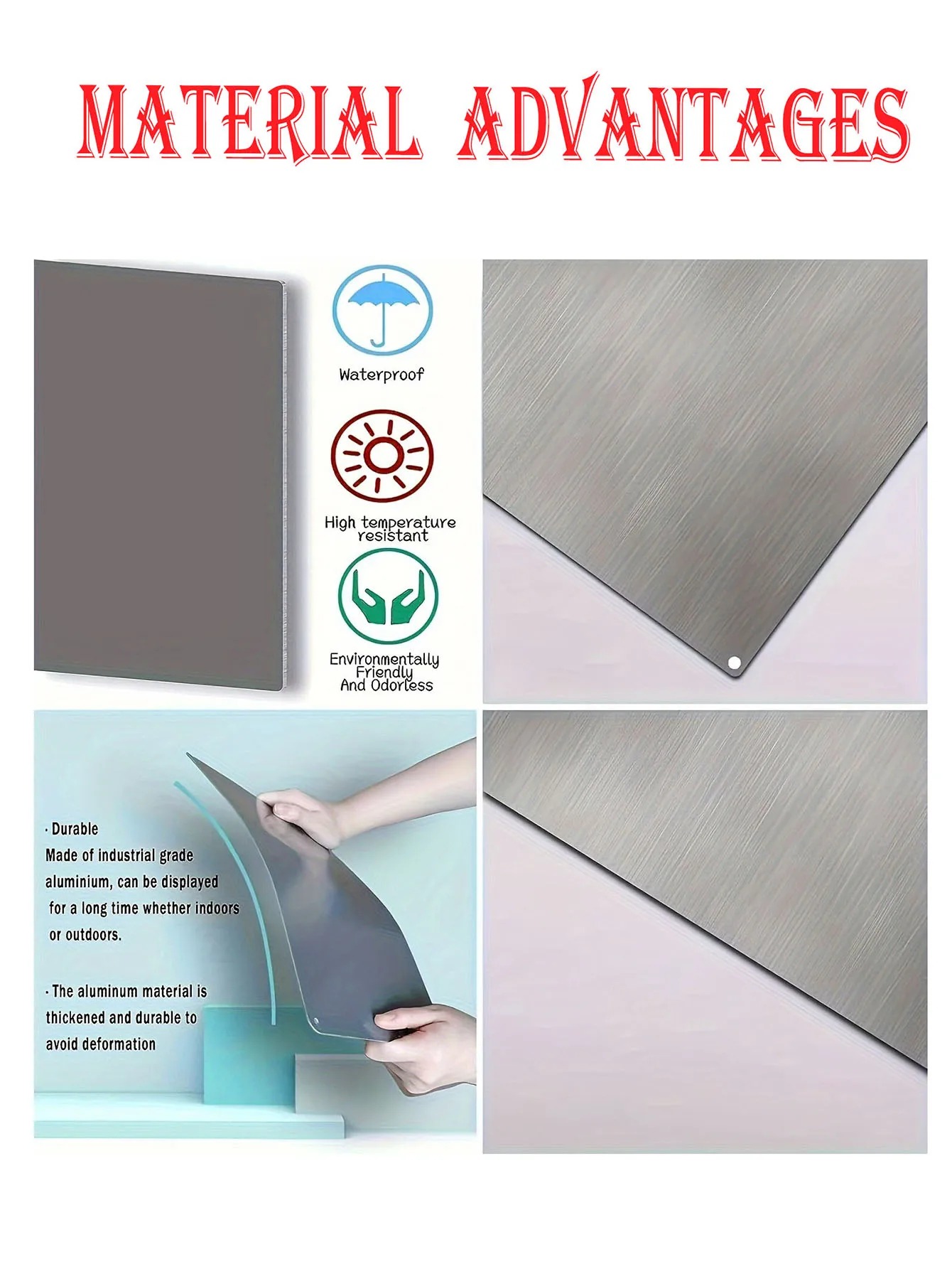 [2D Flat] ป้ายอลูมิเนียมแบบกำห - Home Decor Qatar บทวิจารณ์และราคา