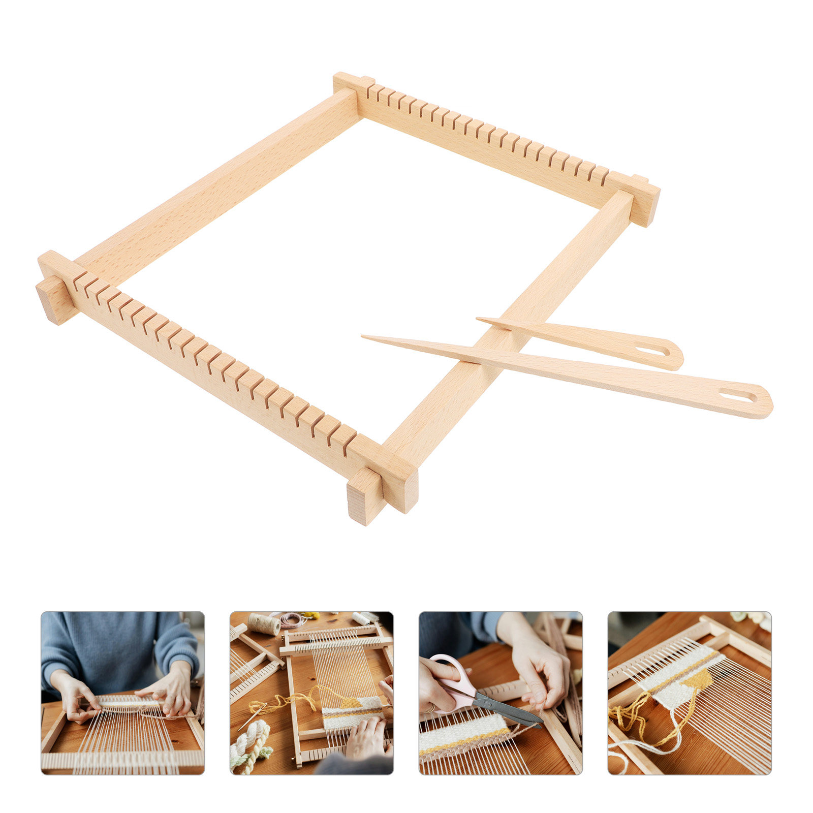 ชุดอุปกรณ์ทอผ้ากรอบไม้สำหรับผู - Home Decor Handicraft บทวิจารณ์และราคา