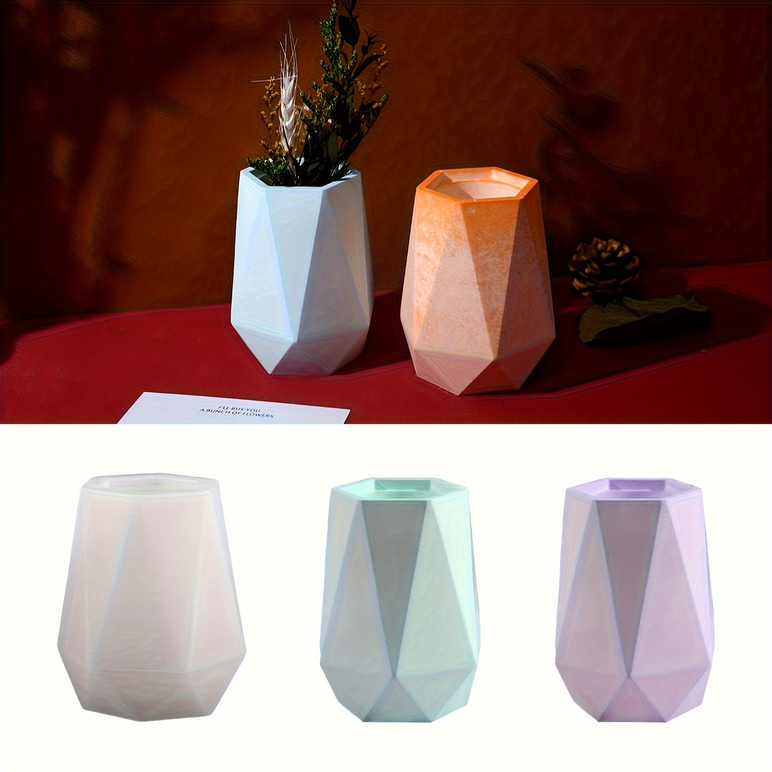 แม่พิมพ์ซิลิโคนสำหรับแจกันทรงเ - Home Decor Handicraft บทวิจารณ์และราคา