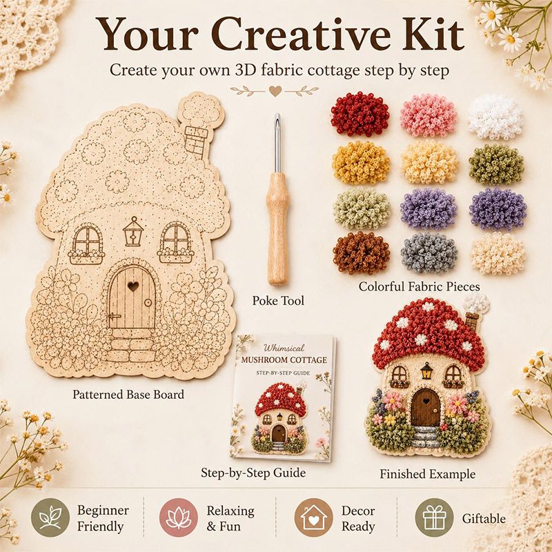 ชุดงานฝีมือ DIY บ้านเห็ด 3 มิต - Home Decor Inspo บทวิจารณ์และราคา