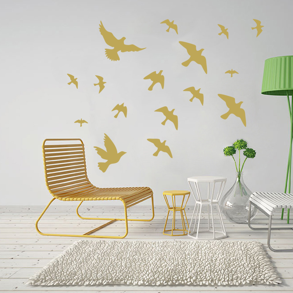 12ชิ้น/เซ็ต Bird Wall สติ๊กเกอ - Home Decor Vinyl Flooring บทวิจารณ์และราคา