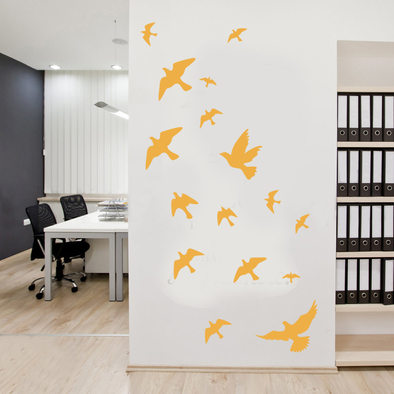 12ชิ้น/เซ็ต Bird Wall สติ๊กเกอ - Home Decor Vinyl Flooring บทวิจารณ์และราคา