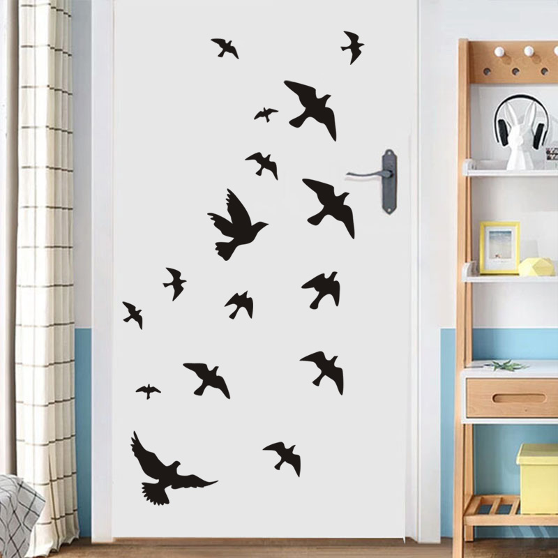 12ชิ้น/เซ็ต Bird Wall สติ๊กเกอ - Home Decor Vinyl Flooring บทวิจารณ์และราคา