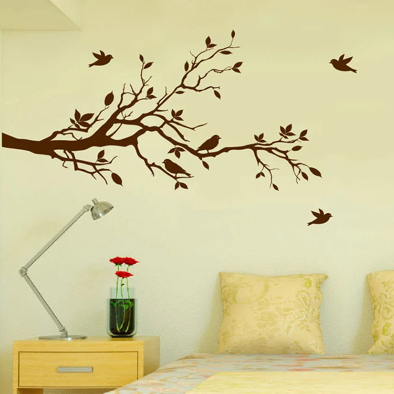 สาขาต้นไม้รูปลอกผนัง Love Bird - Home Decor Vinyl Flooring บทวิจารณ์และราคา