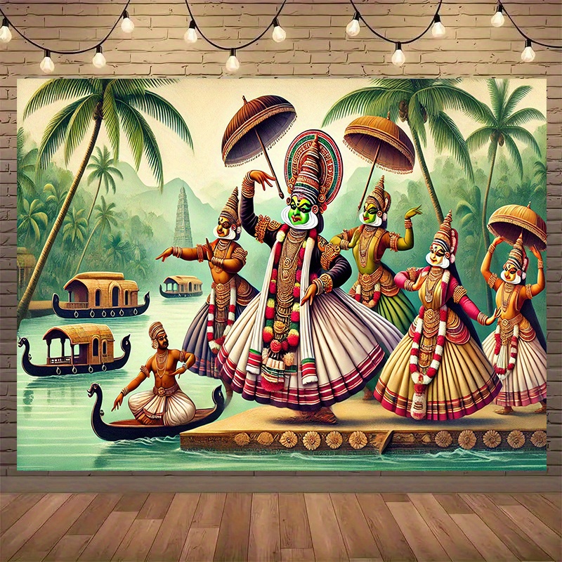 พรมแขวนผนังลายเทพนิยายอินเดียบ - Home Decor Kerala บทวิจารณ์และราคา