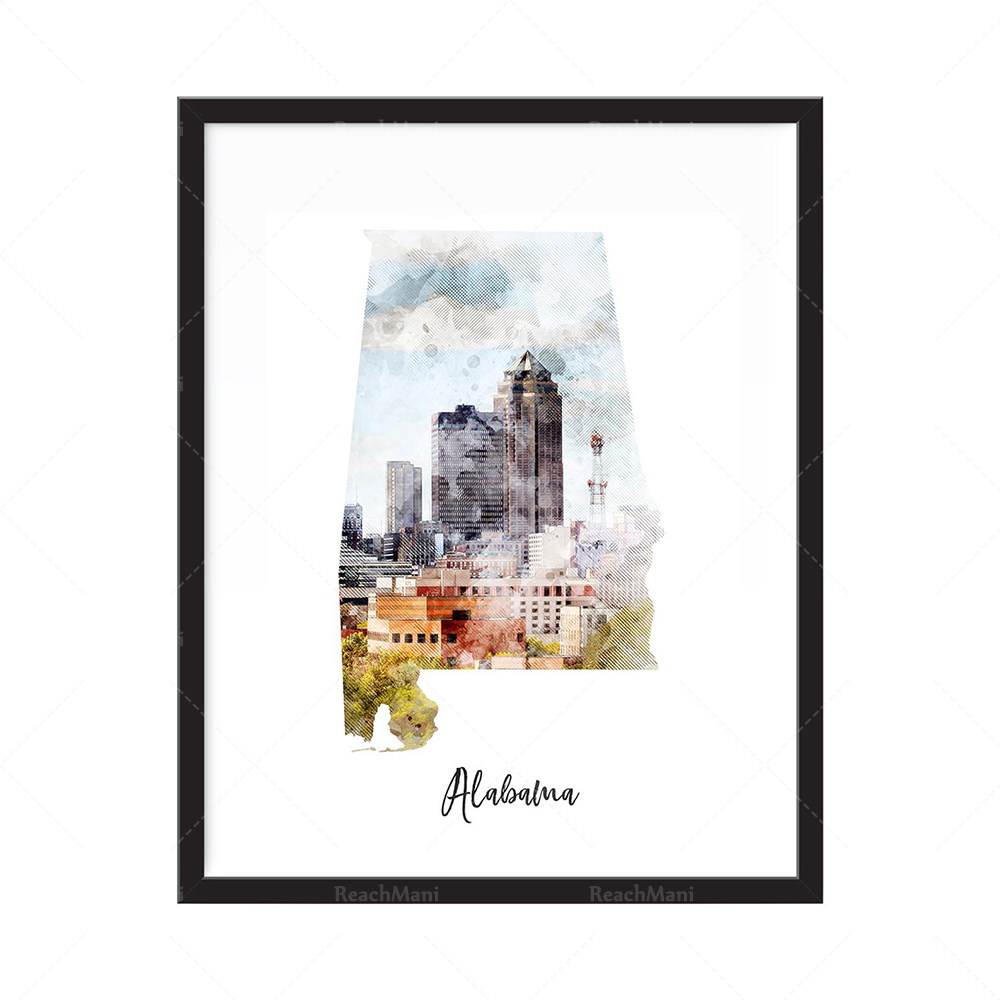ภาพพิมพ์สีน้ำประเทศกาตาร์ - สถ - Home Decor Qatar บทวิจารณ์และราคา