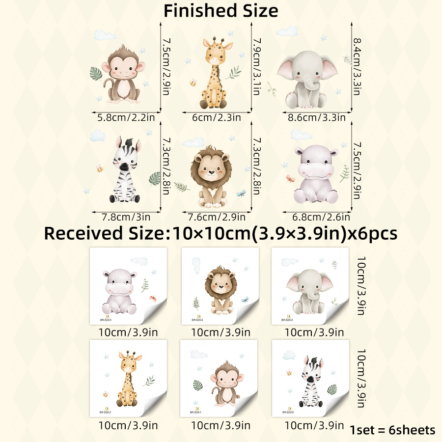 สติ๊กเกอร์ติดผนังลายการ์ตูนสัต - Home Decor Vinyl Flooring บทวิจารณ์และราคา