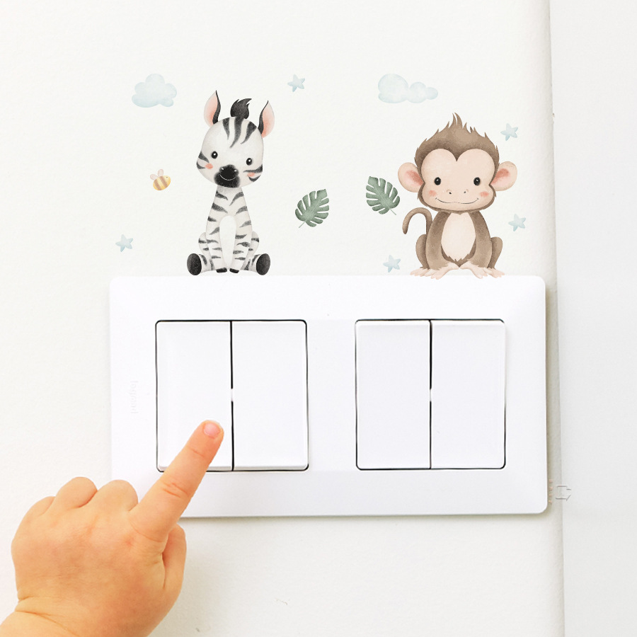 สติ๊กเกอร์ติดผนังลายการ์ตูนสัต - Home Decor Vinyl Flooring บทวิจารณ์และราคา