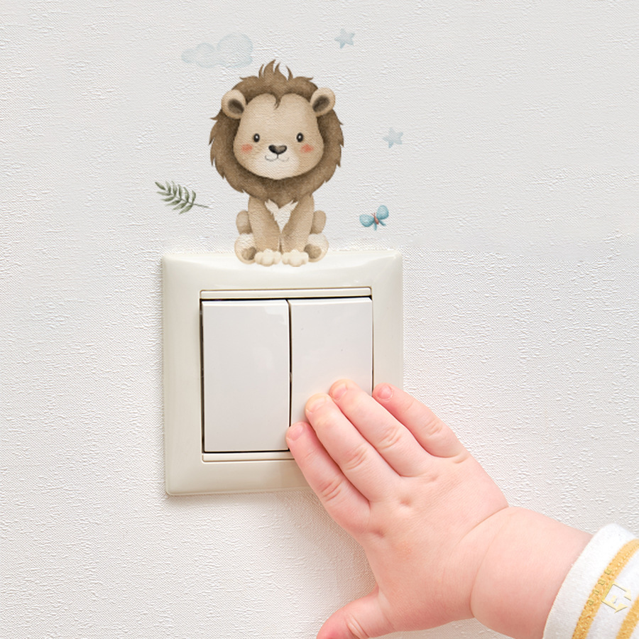 สติ๊กเกอร์ติดผนังลายการ์ตูนสัต - Home Decor Vinyl Flooring บทวิจารณ์และราคา