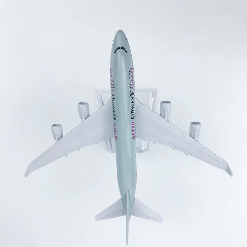 16ซม.โลหะผสมโลหะB747กาตาร์แอร์ - Home Decor Qatar บทวิจารณ์และราคา